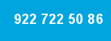 922 722 50 86 922 722 50 86